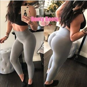 GRAY Scrunch butt workout leggings